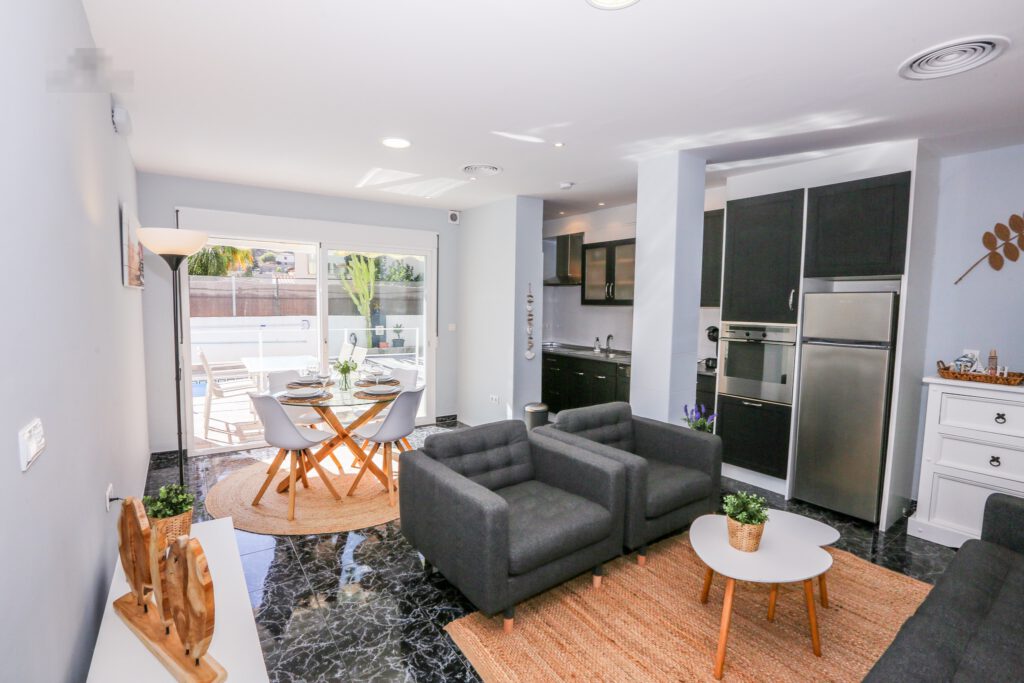 Living room with garden